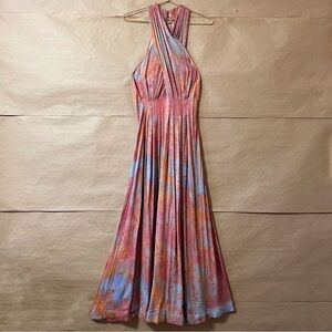 Free People | Seduction Playsuit Wide Leg Jumpsuit Crisscross Pleated Size XS